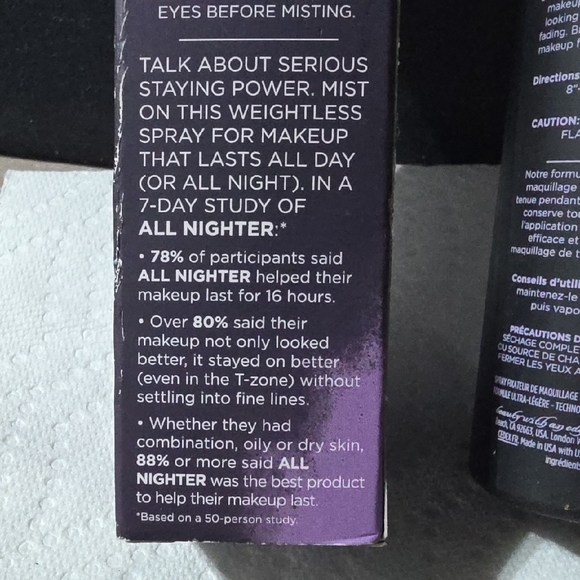 Urban Decay All Nighter Setting Spray - Clear When Applied - Picture 3 of 4